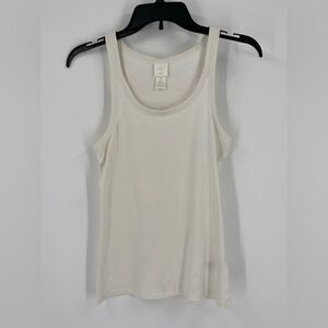 H&M Women’s Scoop Neck Basic White Tank Top size S